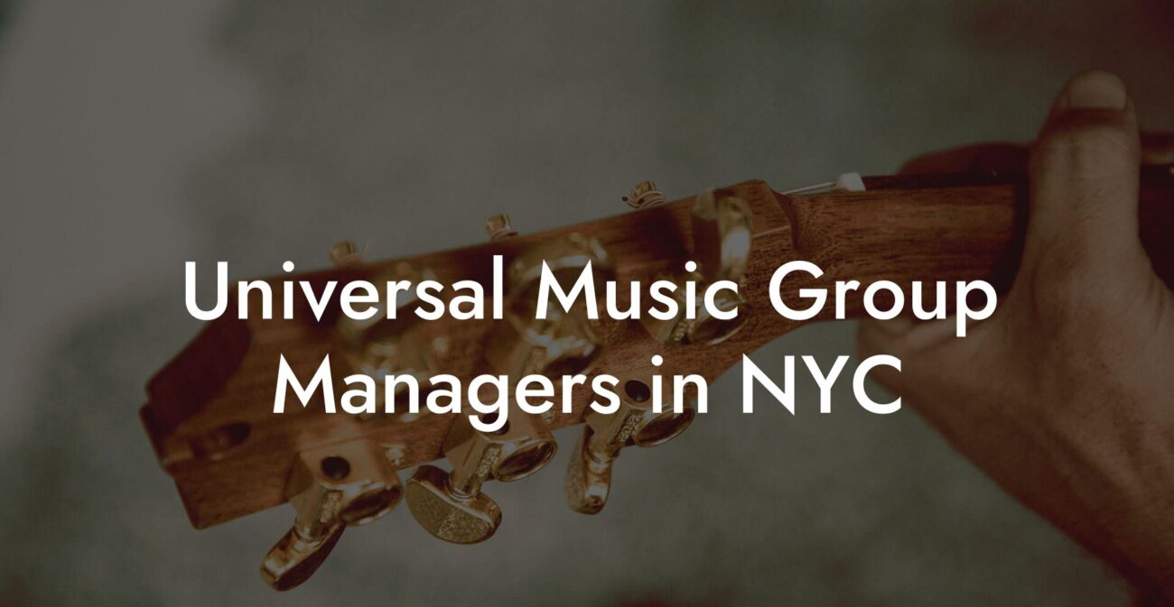 Universal Music Group Managers in NYC