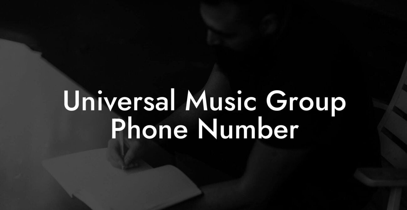 Universal Music Group Phone Number