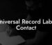 Universal Record Label Contact