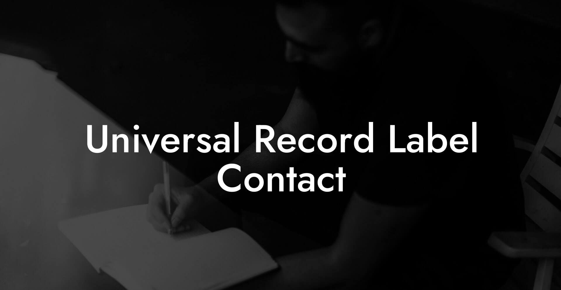 Universal Record Label Contact
