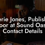 Valerie Jones, Publishing Coor at Sound Oasis Contact Details