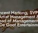 Vincent Hartong, SVP of Artist Management & Head of Management at In De Goot Entertainment