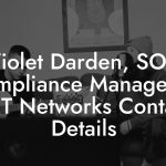 Violet Darden, SOX Compliance Manager at BET Networks Contact Details