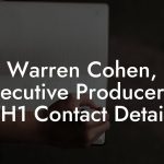 Warren Cohen, Executive Producer at VH1 Contact Details