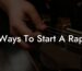 ways to start a rap lyric assistant