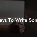 ways to write songs lyric assistant