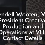 Wendell Wooten, Vice President Creative Production and Operations at VH1 Contact Details