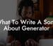what to write a song about generator lyric assistant