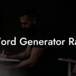 word generator rap lyric assistant
