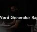 word generator rap lyric assistant