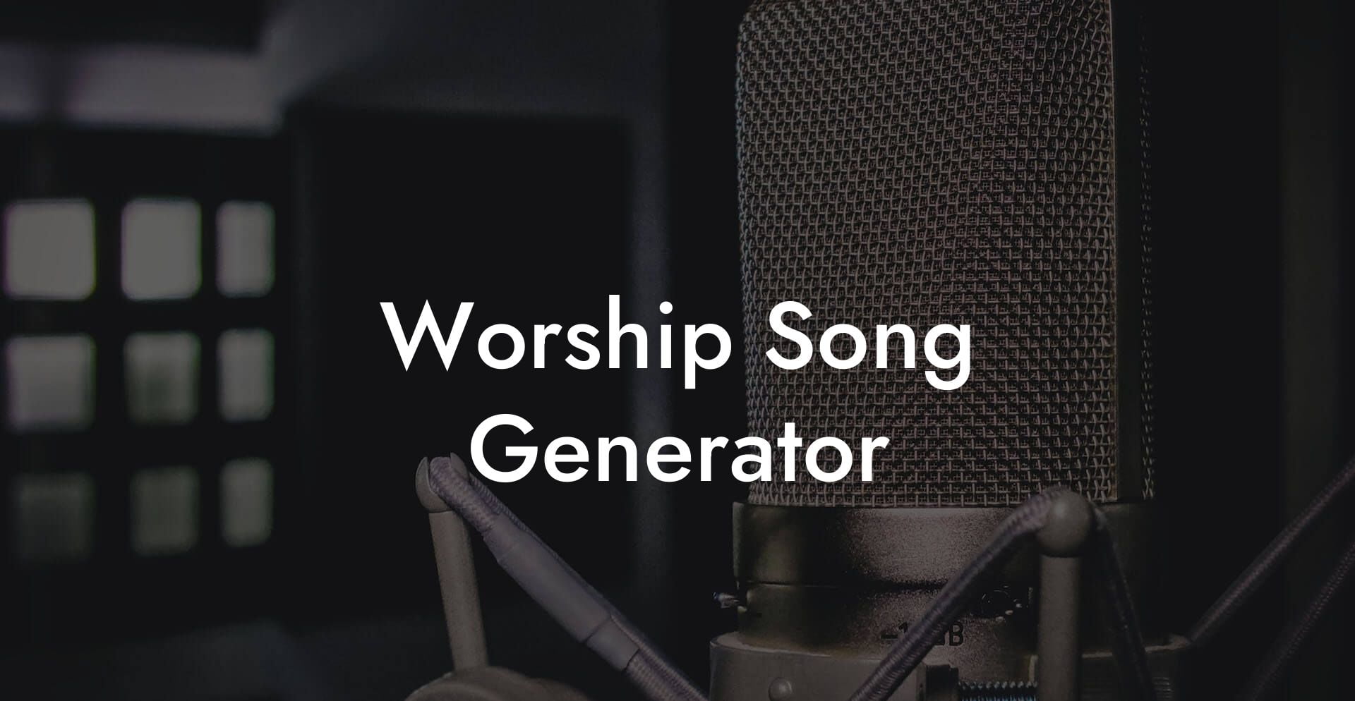 worship song generator lyric assistant