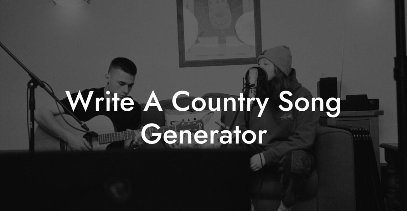 write a country song generator lyric assistant