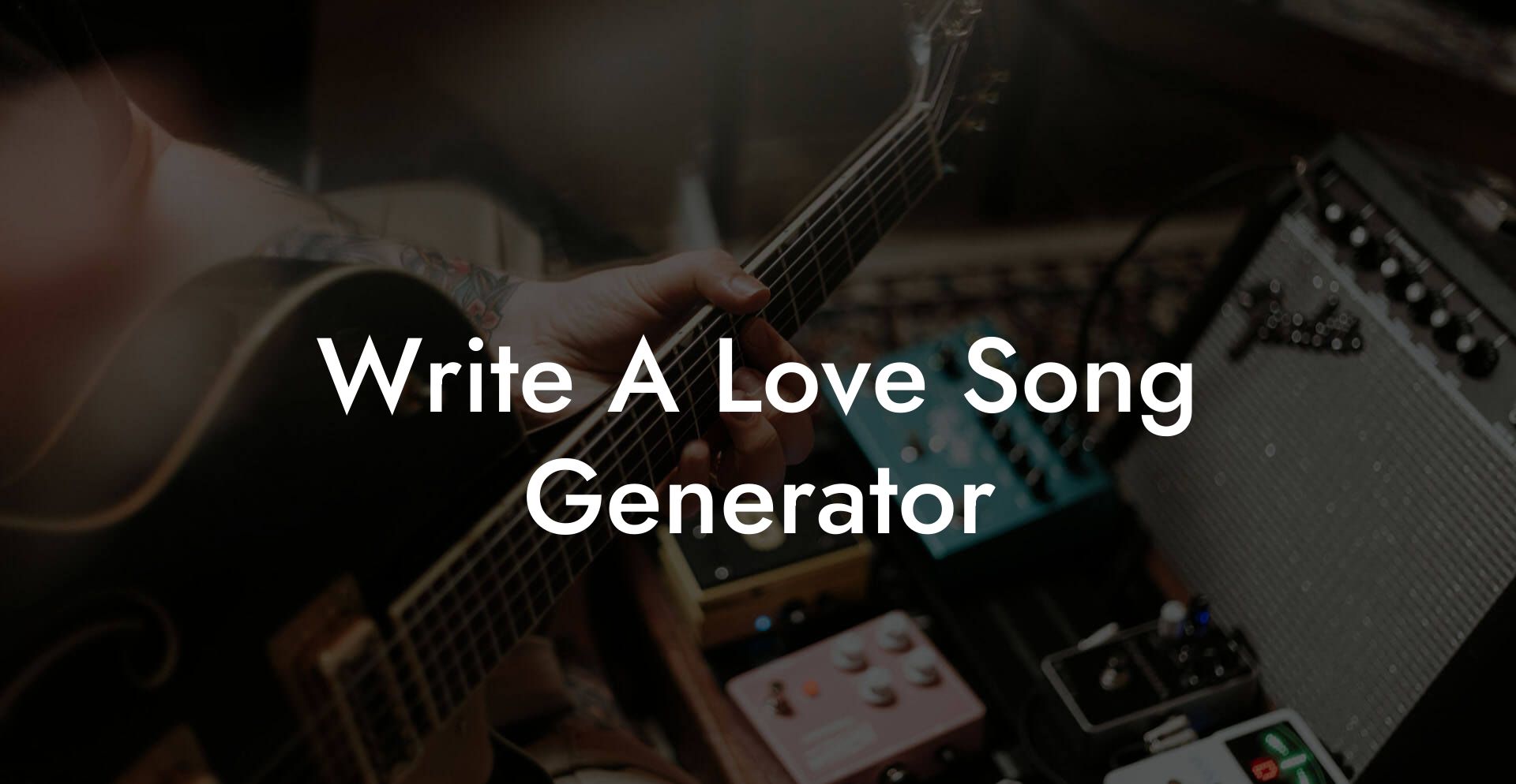 write a love song generator lyric assistant