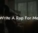 write a rap for me lyric assistant
