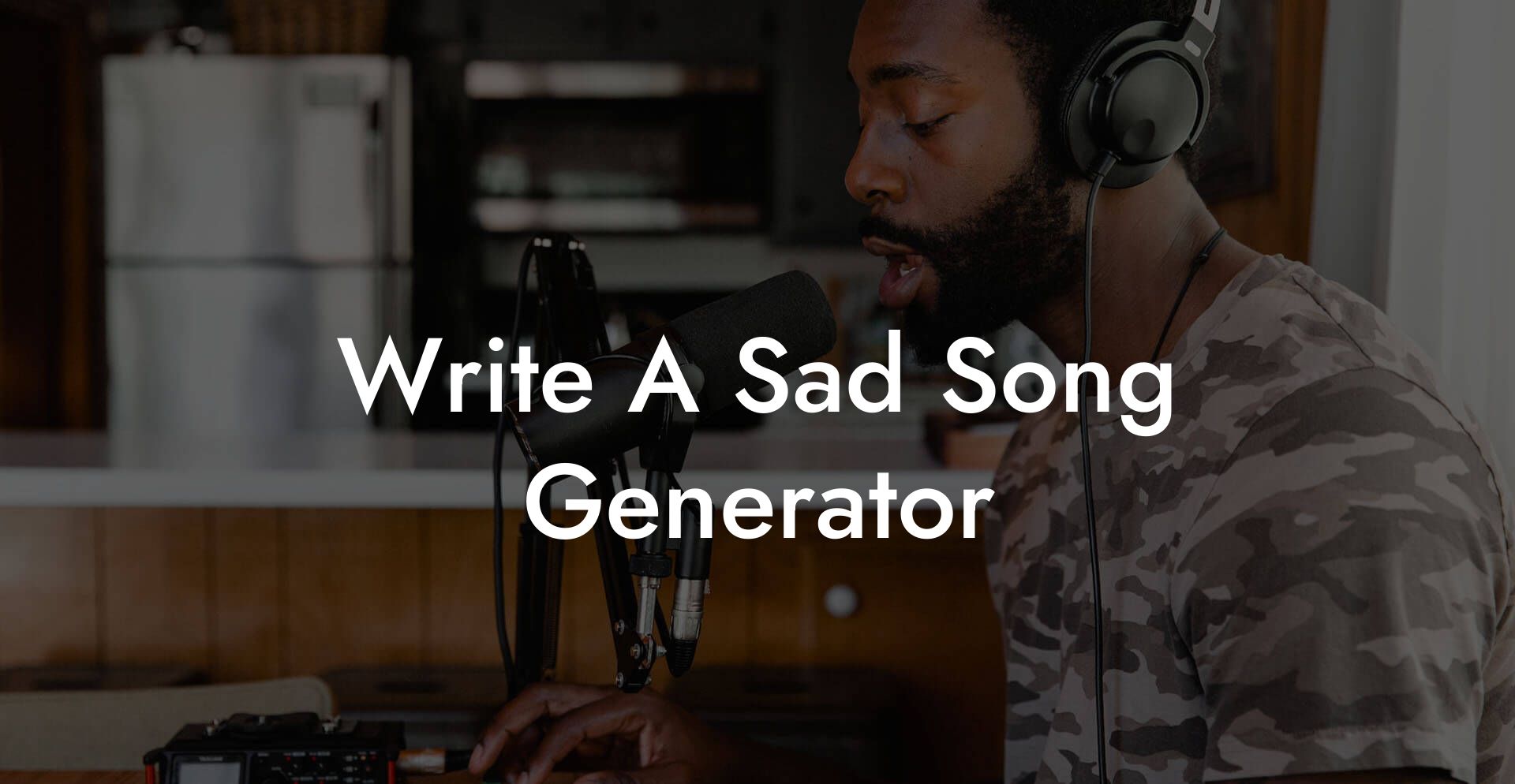 write a sad song generator lyric assistant