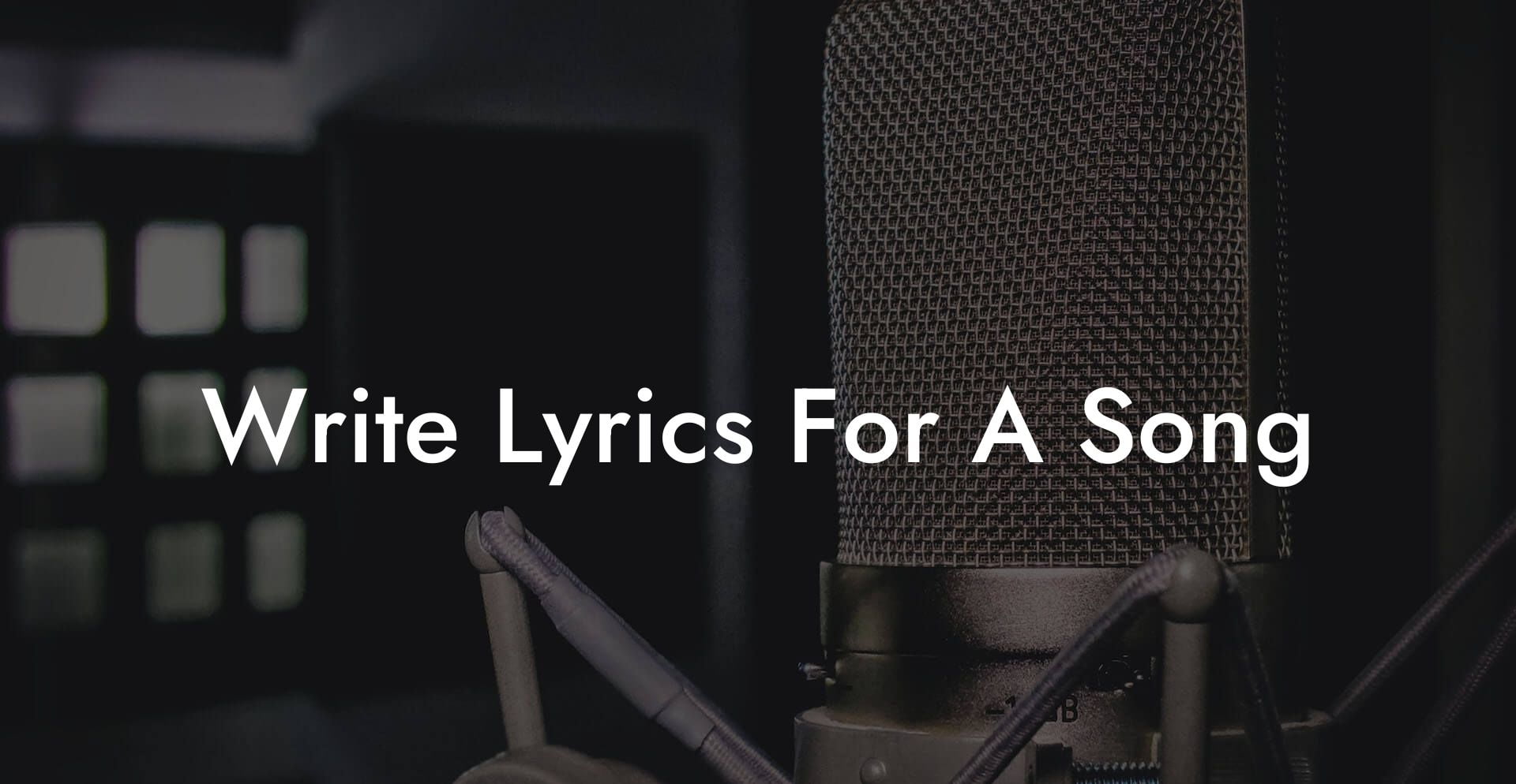 write lyrics for a song lyric assistant