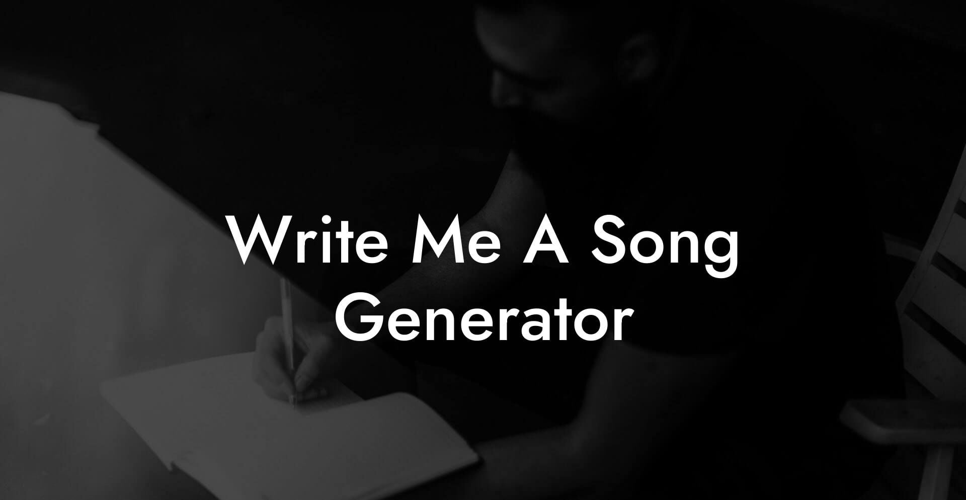 write me a song generator lyric assistant