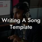 writing a song template lyric assistant