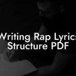 writing rap lyrics structure pdf lyric assistant