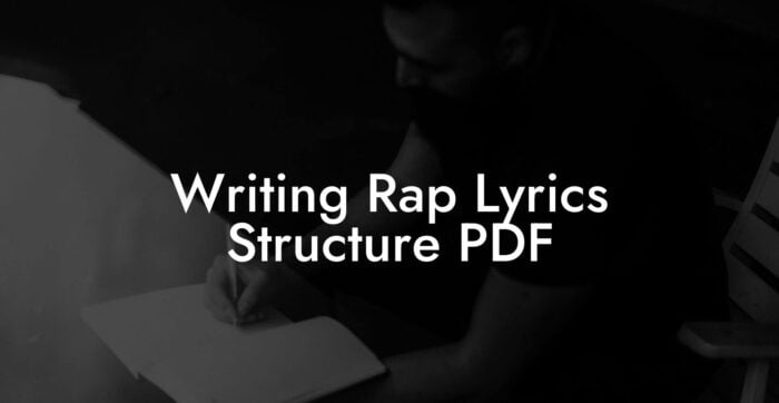 Writing Rap Lyrics Structure PDF - Lyric Assistant