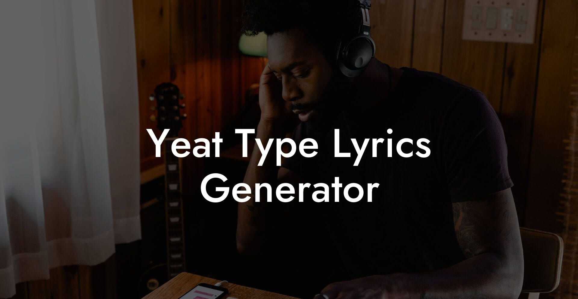 yeat type lyrics generator lyric assistant