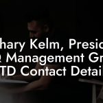 Zachary Kelm, President at Q Management Group LTD Contact Details
